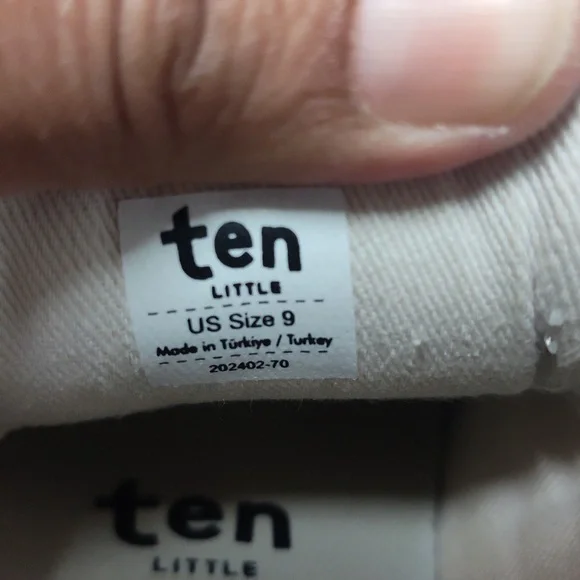 Kids White and Teal Shoes from Ten Little Size 9 - Picture 5 of 5